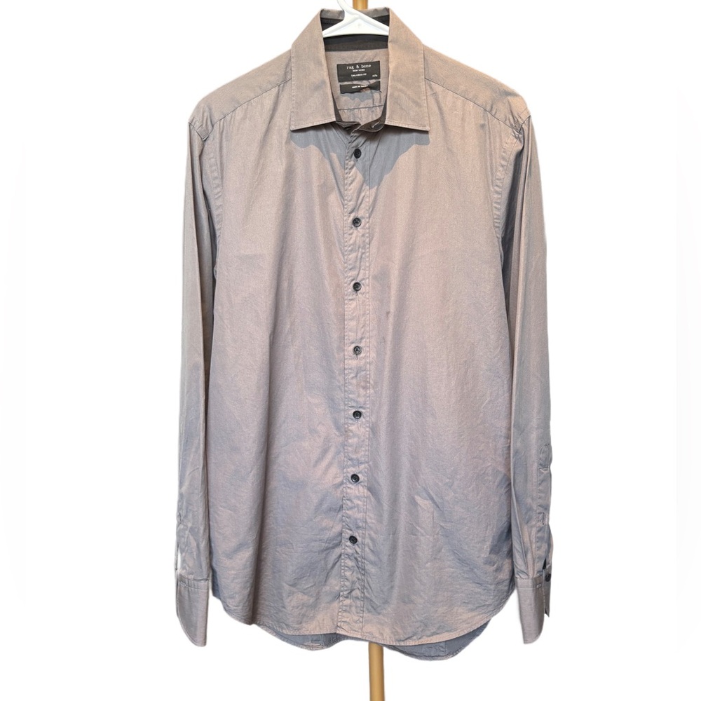 rag & bone | Gray Casual Button-Down Shirt
